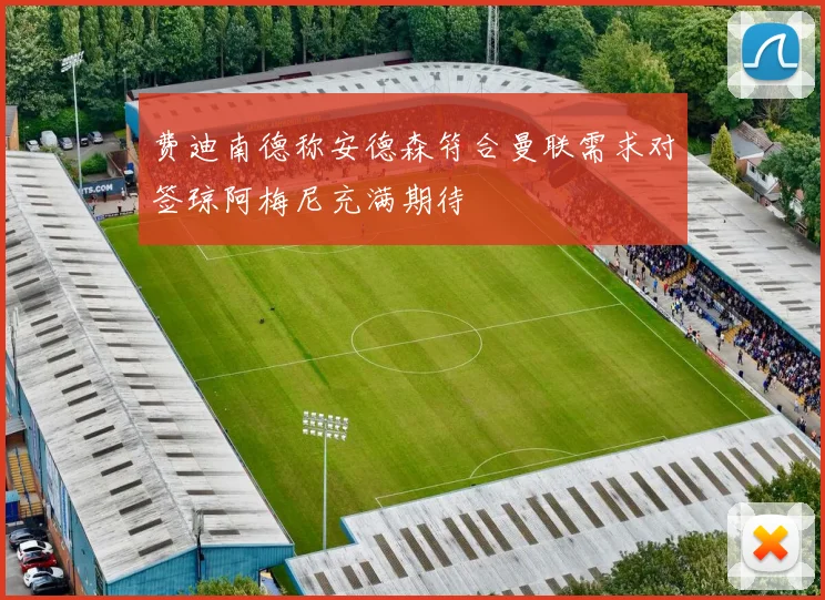费迪南德称安德森符合曼联需求对签琼阿梅尼充满期待